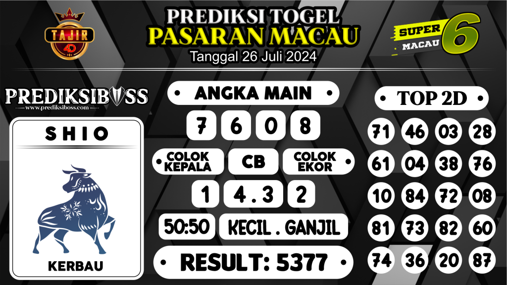 https://prediksibossgod.com/prediksi-boss-togel-macau-jumat-26-juli-2024/