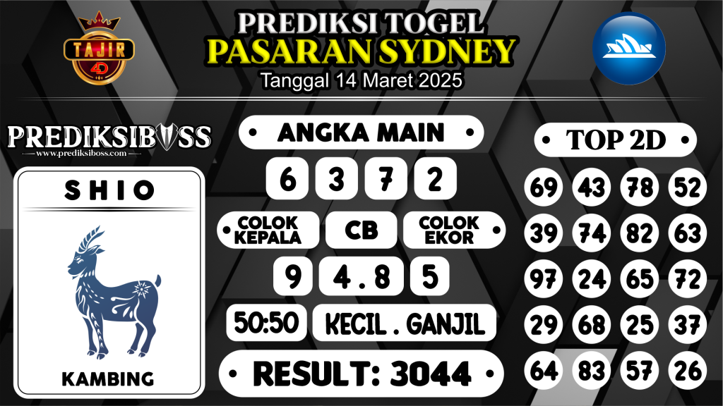 https://prediksibossgod.com/prediksi-boss-togel-sidney-jumat-14-maret-2025/